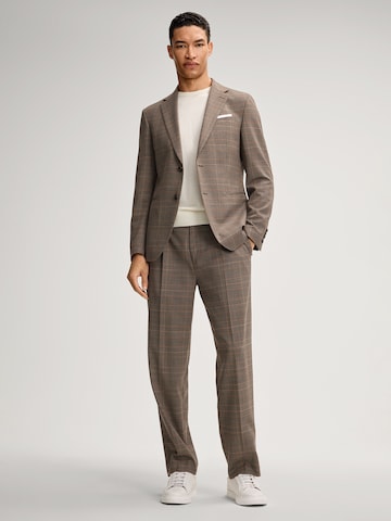 JOOP! Regular Bandplooibroek 'Rennet' in Bruin