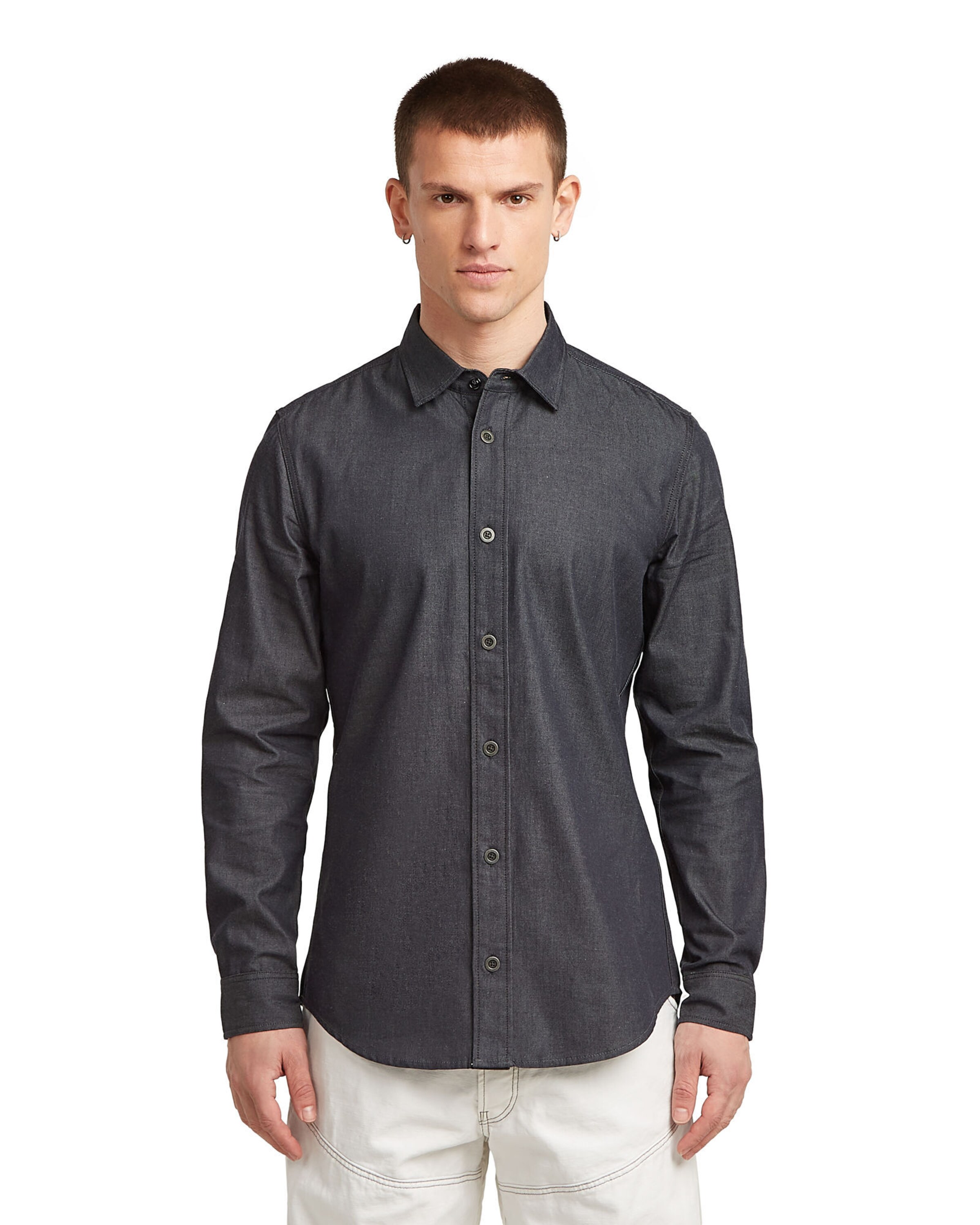 G-STAR Slim fit Overhemd in Blauw: voorkant