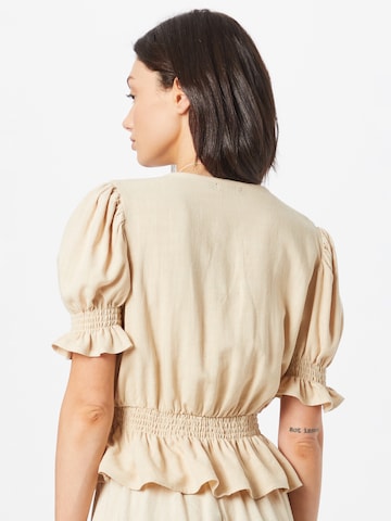 Nasty Gal Bluse in Beige