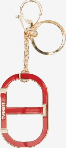 Twin Set Key Ring in Gold: front