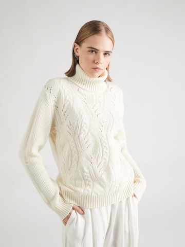 UNITED COLORS OF BENETTON Sweater in White: front