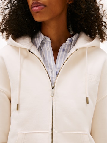 Tommy Jeans Sweatjacka i vit