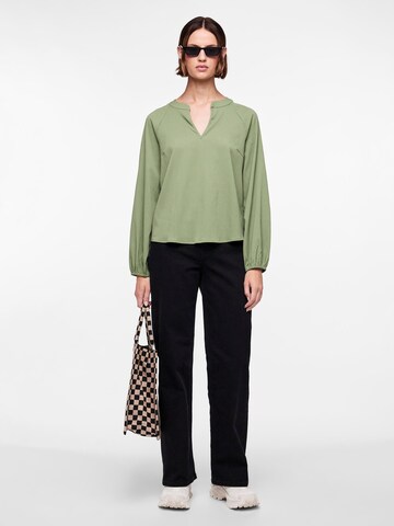 PIECES Blouse 'DREW' in Green