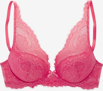 LASCANA T-Shirt Rintaliivi värissä vaaleanpunainen: etupuoli