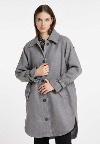 DreiMaster Vintage Prechodný kabát - Sivá: predná strana