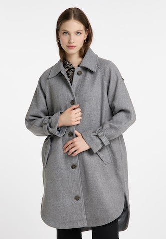 DreiMaster Vintage Between-seasons coat in Grey: front