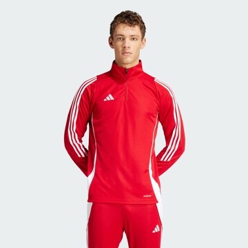 ADIDAS PERFORMANCE - Sweatshirt de desporto 'Tiro 24' em vermelho: frente
