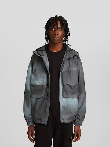 Bershka Between-season jacket in Blue: front