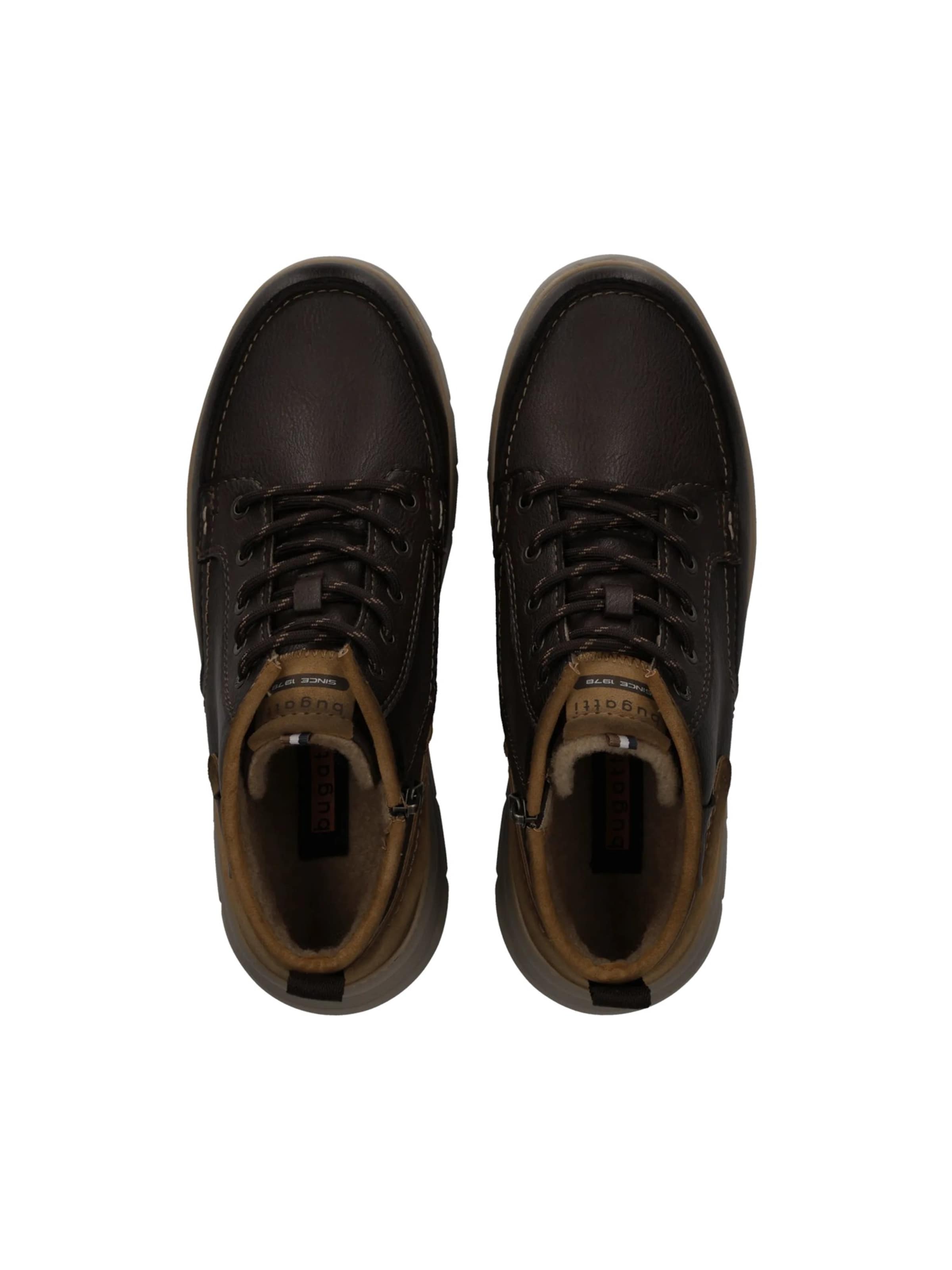 Bottines à lacets bugatti en marron