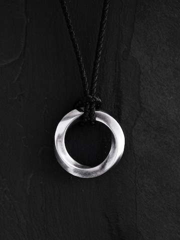 REYTEL - Cadena 'INFINITE LOOP' en plata: frente