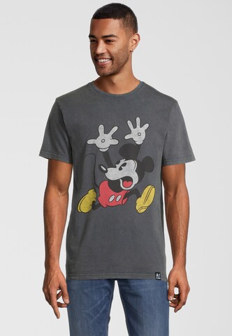 Recovered Shirt 'Disney Mickey Mouse Panic' in Grey: front