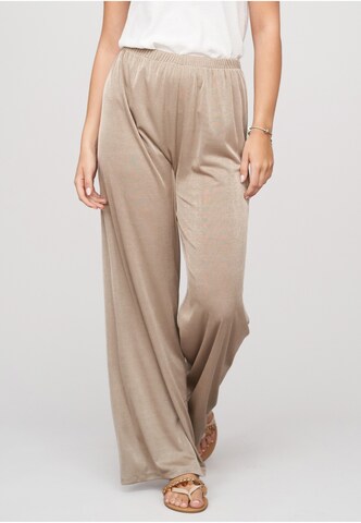 Wide leg Pantaloni di Cloud5ive in marrone: frontale