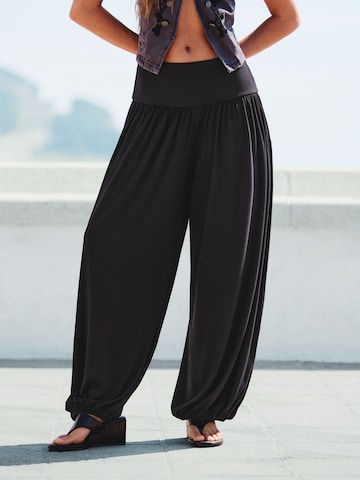 Bershka Barrel Hose in Schwarz: Vorderseite
