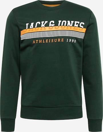 JACK & JONES Sweatshirt 'IRON' in Green: front