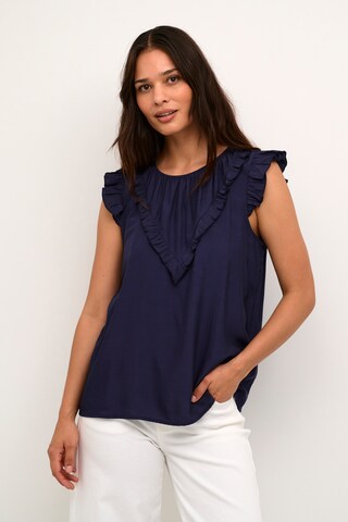 CULTURE Blouse in Blauw: voorkant