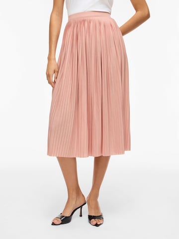 VILA Nederdel 'VIPlis' i pink: forside