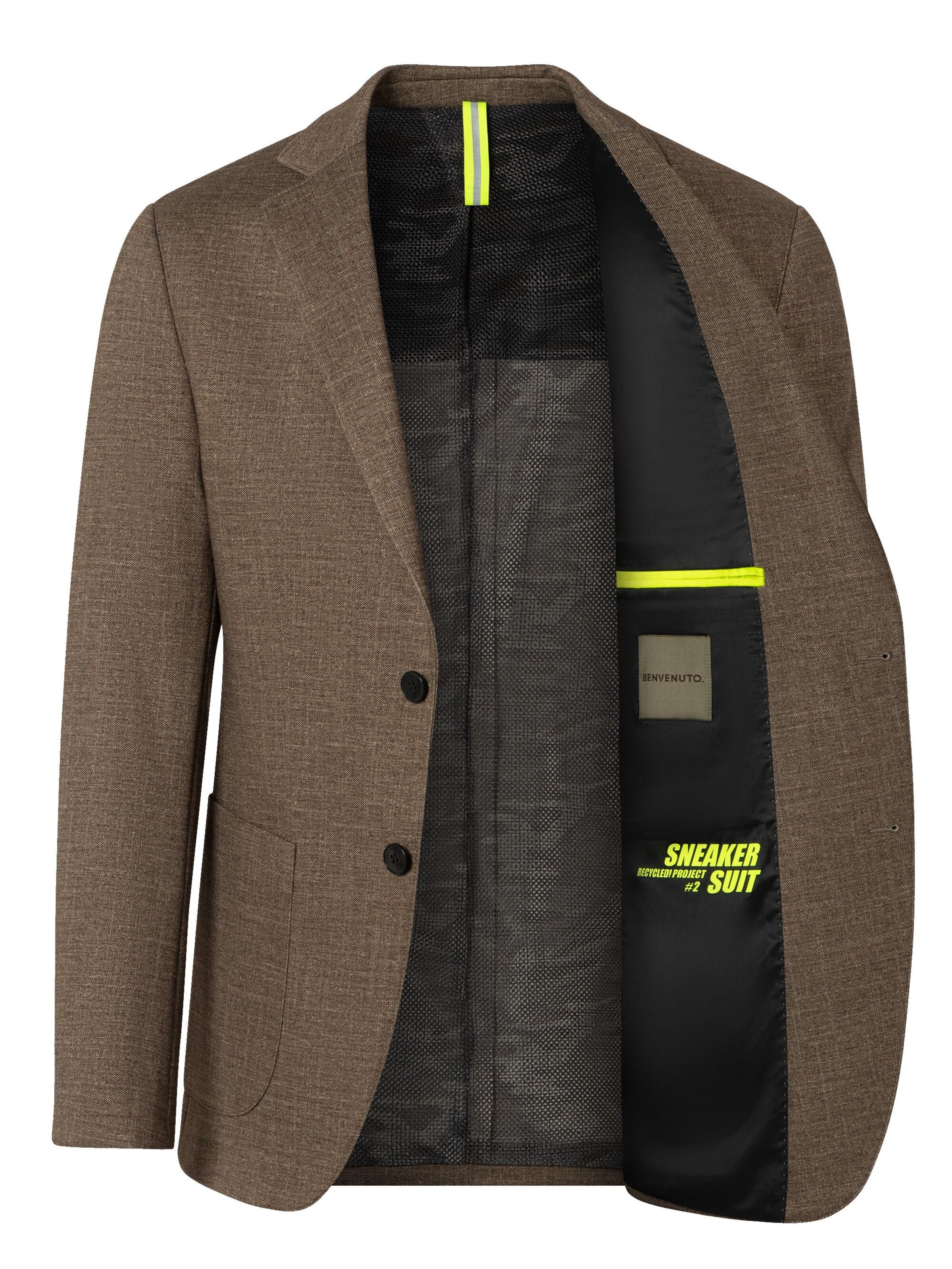 BENVENUTO Slim Fit Sneaker-Jacket in Slim Fit in Braun