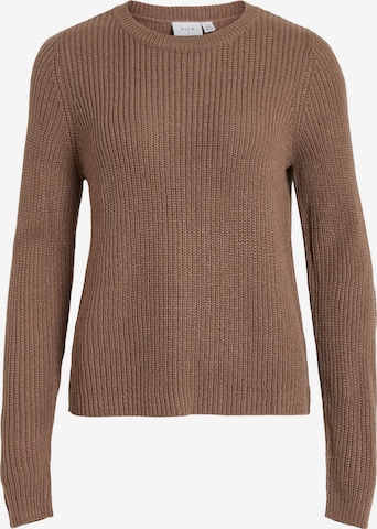 VILA Sweater 'Lou' in Brown: front