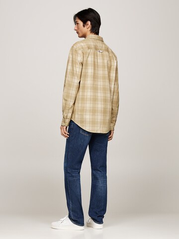 Tommy Jeans Comfort Fit Hemd in Beige