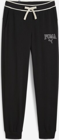 Effilé Pantalon de sport PUMA en noir : devant