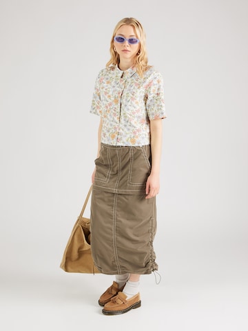 PIECES Blus 'BLUME' i beige