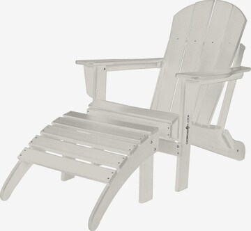 Aspero Zitmeubels 'Adirondack' in Wit: voorkant