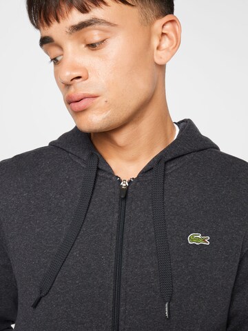 LACOSTE Regular Fit Sweatjacke in Grau