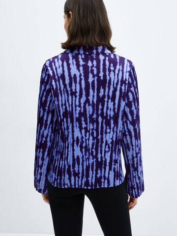 MANGO Bluza 'Bouquet' | modra barva