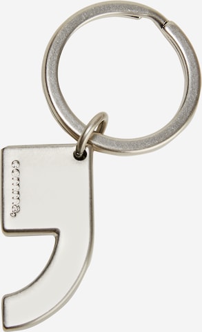 COMMA - Porta-chave em prata: frente