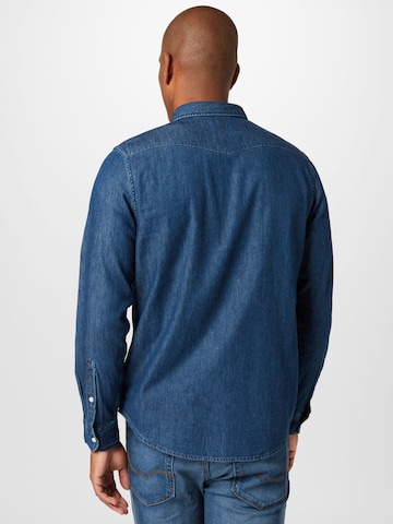 Lee Regular fit Overhemd 'Western' in Blauw