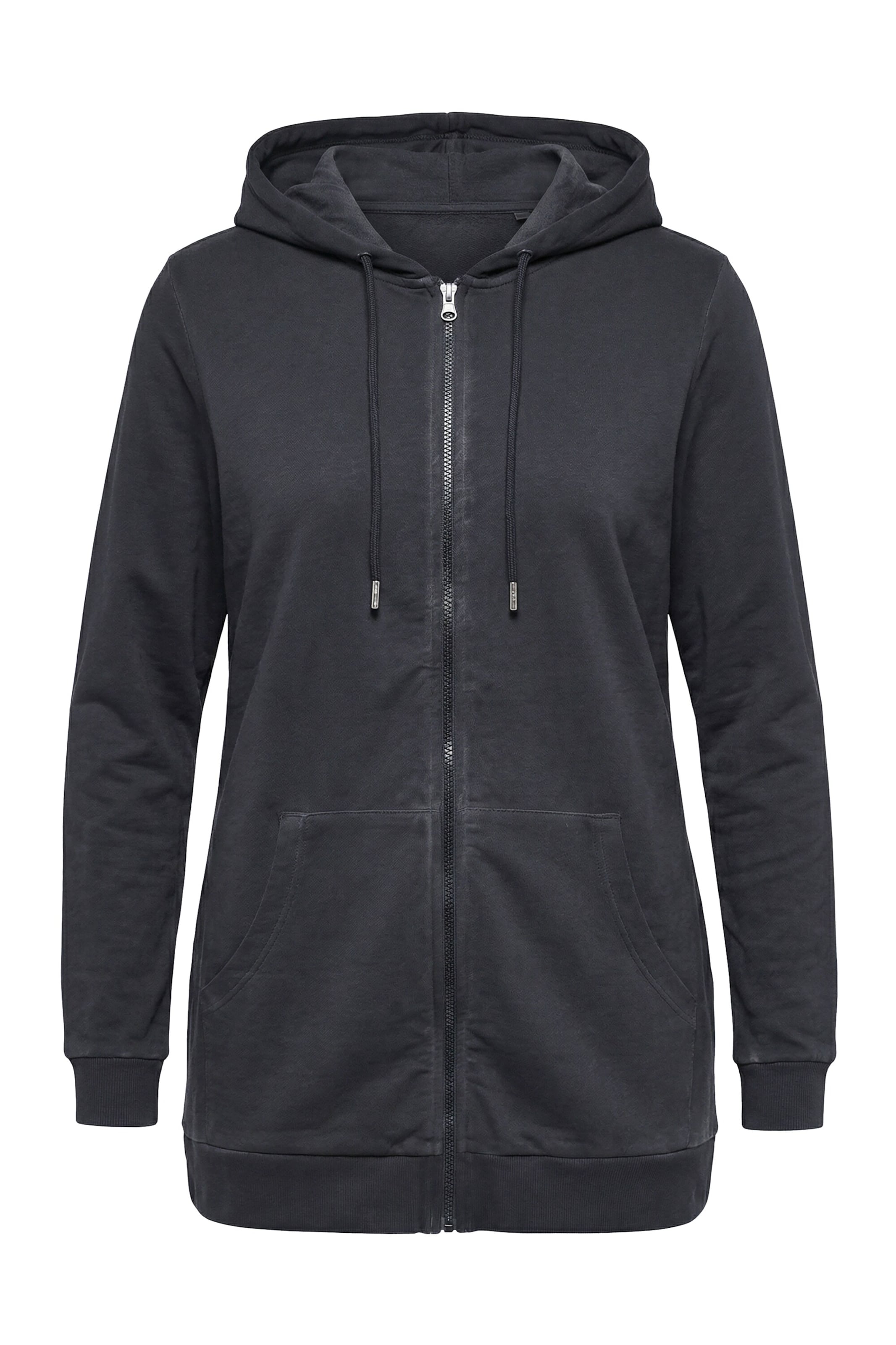 Angel of Style Sweat jacket in Black: front