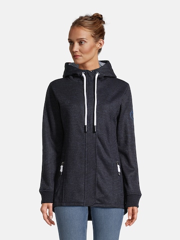 salzhaut Fleece jas 'Fröken' in Blauw: voorkant