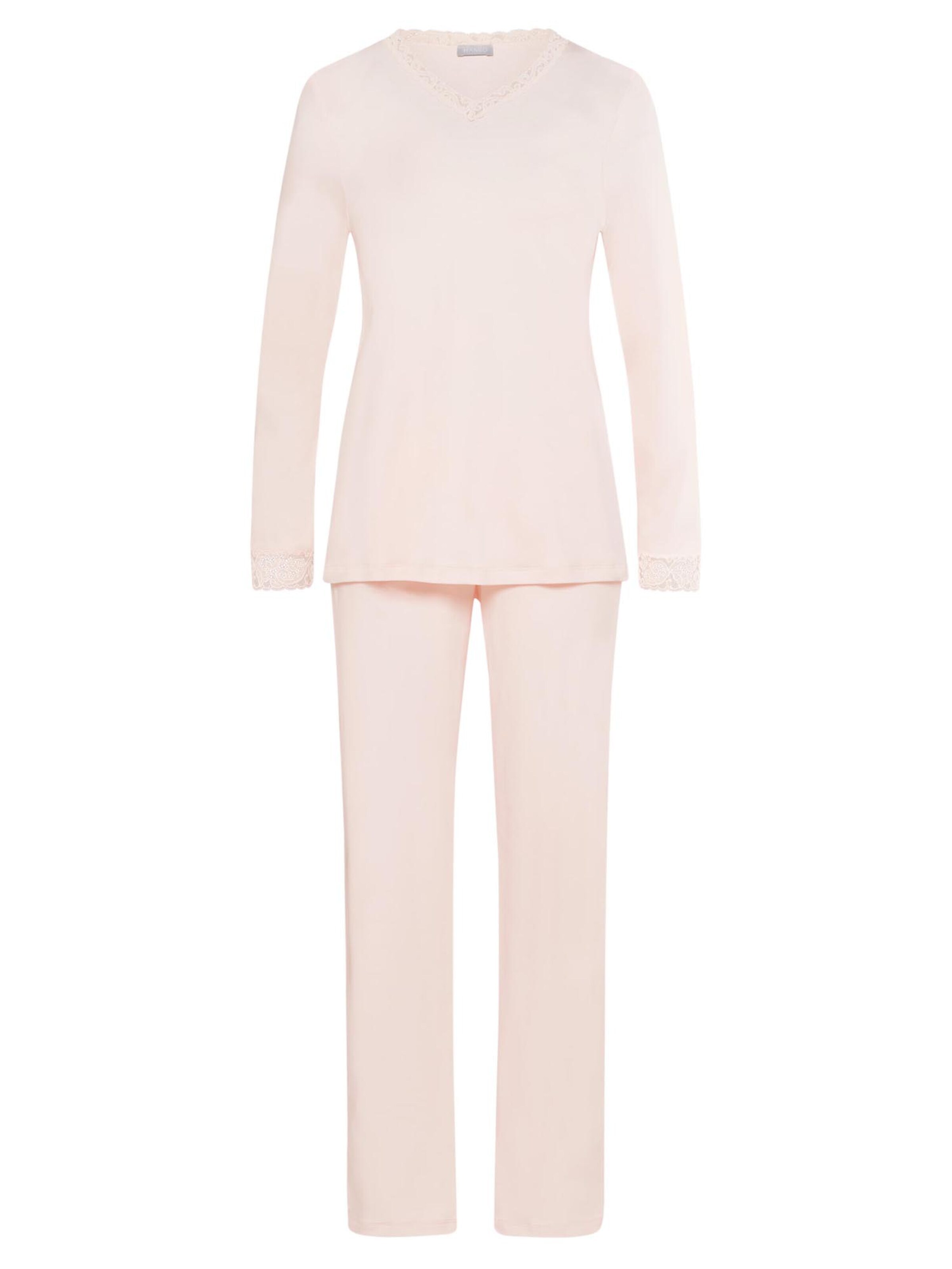 Hanro Pajama 'Moments' in Pink: front