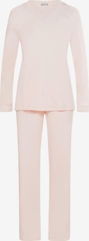 Hanro Pyjama 'Moments' in Pink: Vorderseite