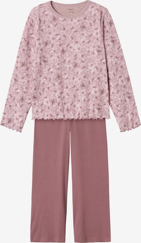 purpurinė NAME IT Miego kostiumas: priekis