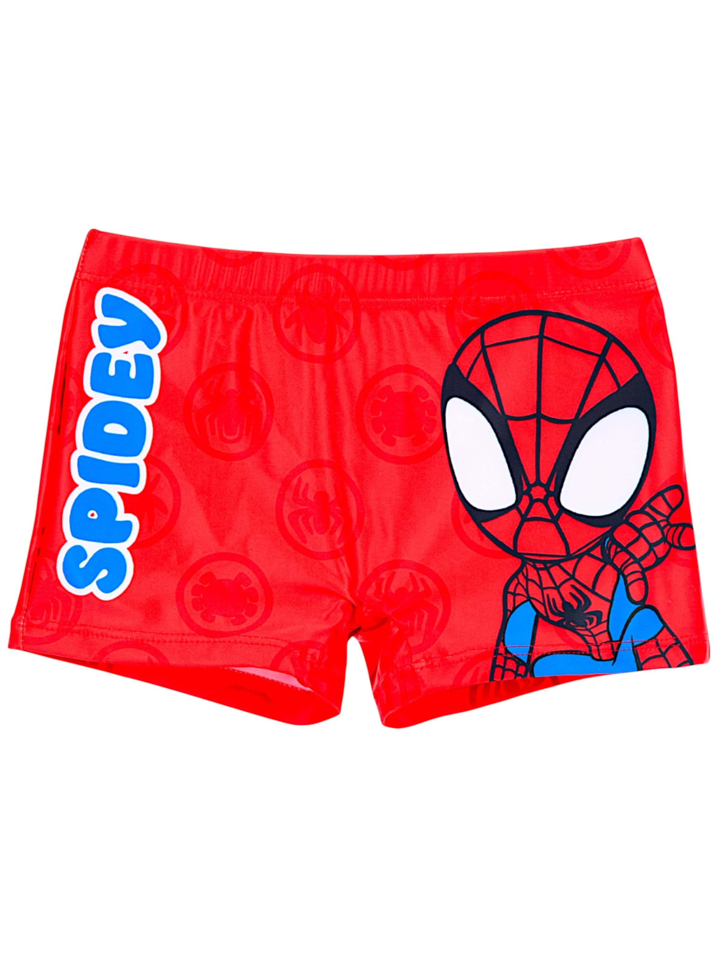 Spider-Man Board Shorts 'Spidey' in Red: front