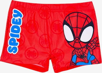 Spider-Man Board Shorts 'Spidey' in Red: front