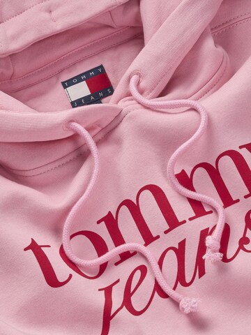 Tommy Jeans Μπλούζα φούτερ 'ESS' σε ροζ