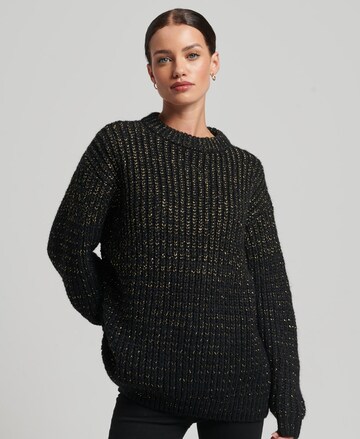 Superdry Sweter w kolorze czarny: przód