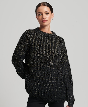 Superdry Sweater in Black: front