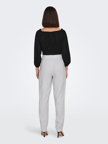 ONLY Regular Pleat-Front Pants 'Olga' in White