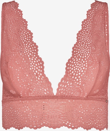 Skiny Triangle Bra in Pink: front