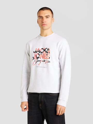 pelēks JACK & JONES Sportisks džemperis 'ARUBA': no priekšpuses