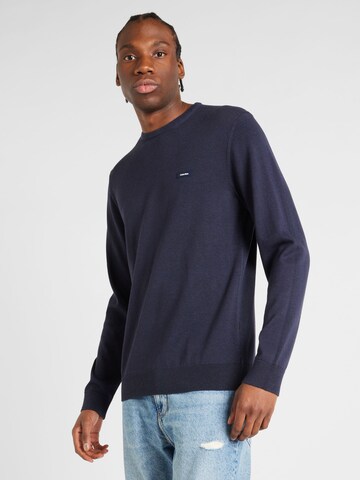 Pull-over Calvin Klein en bleu : devant