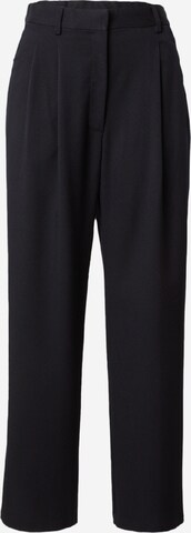 Monki Zvonové kalhoty Kalhoty se sklady v pase – černá: přední strana