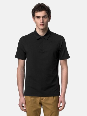 K-Way Koszulka 'K-WAY VIGGO LT STRETCH JERSEY SLIM T-Shirt e Polo' w kolorze czarny: przód