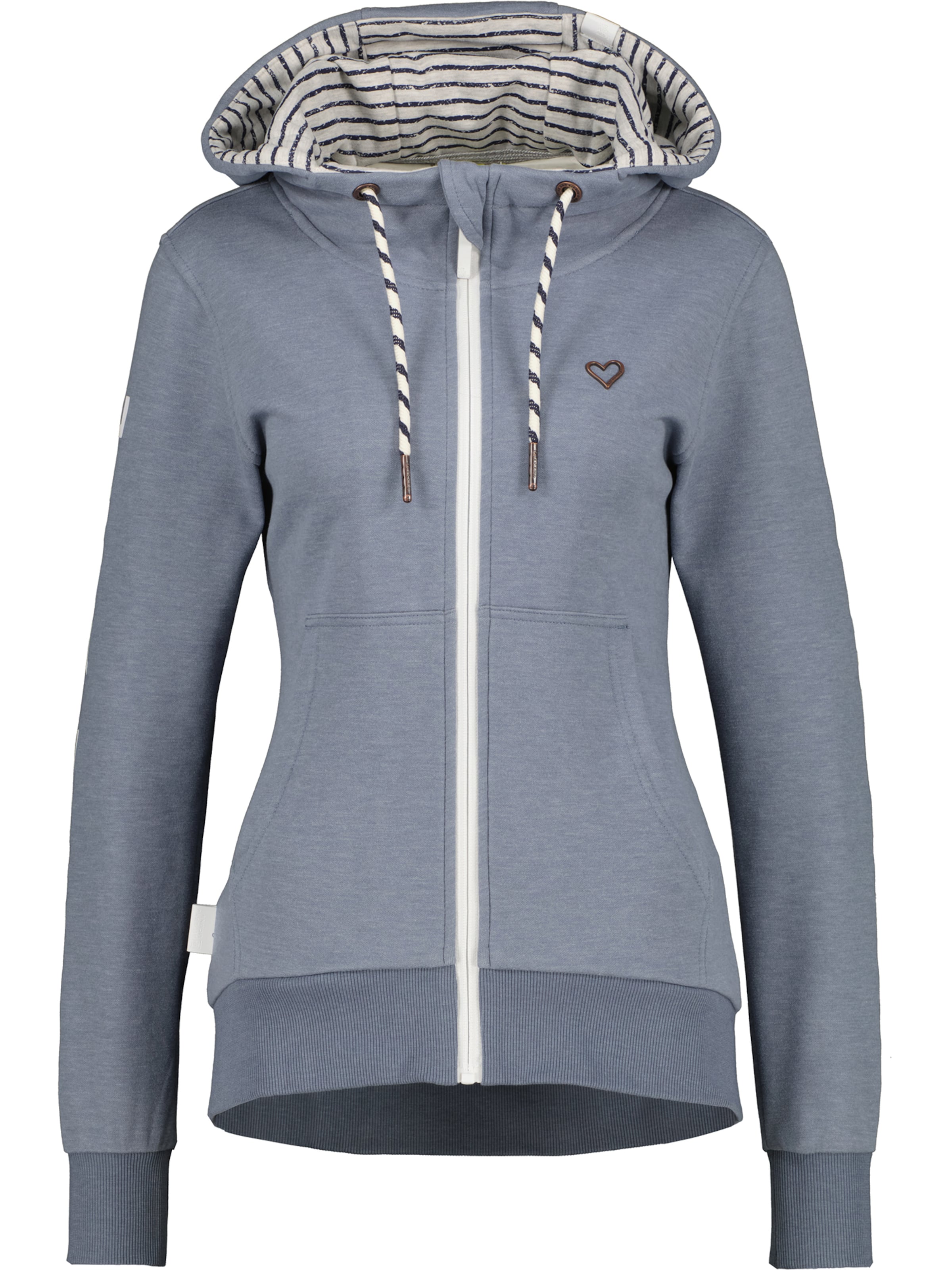 alife & kickin Sweatjacke 'Jessy' in Blau: Vorderseite