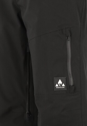 Whistler Regular Workout Pants 'Takoda' in Black