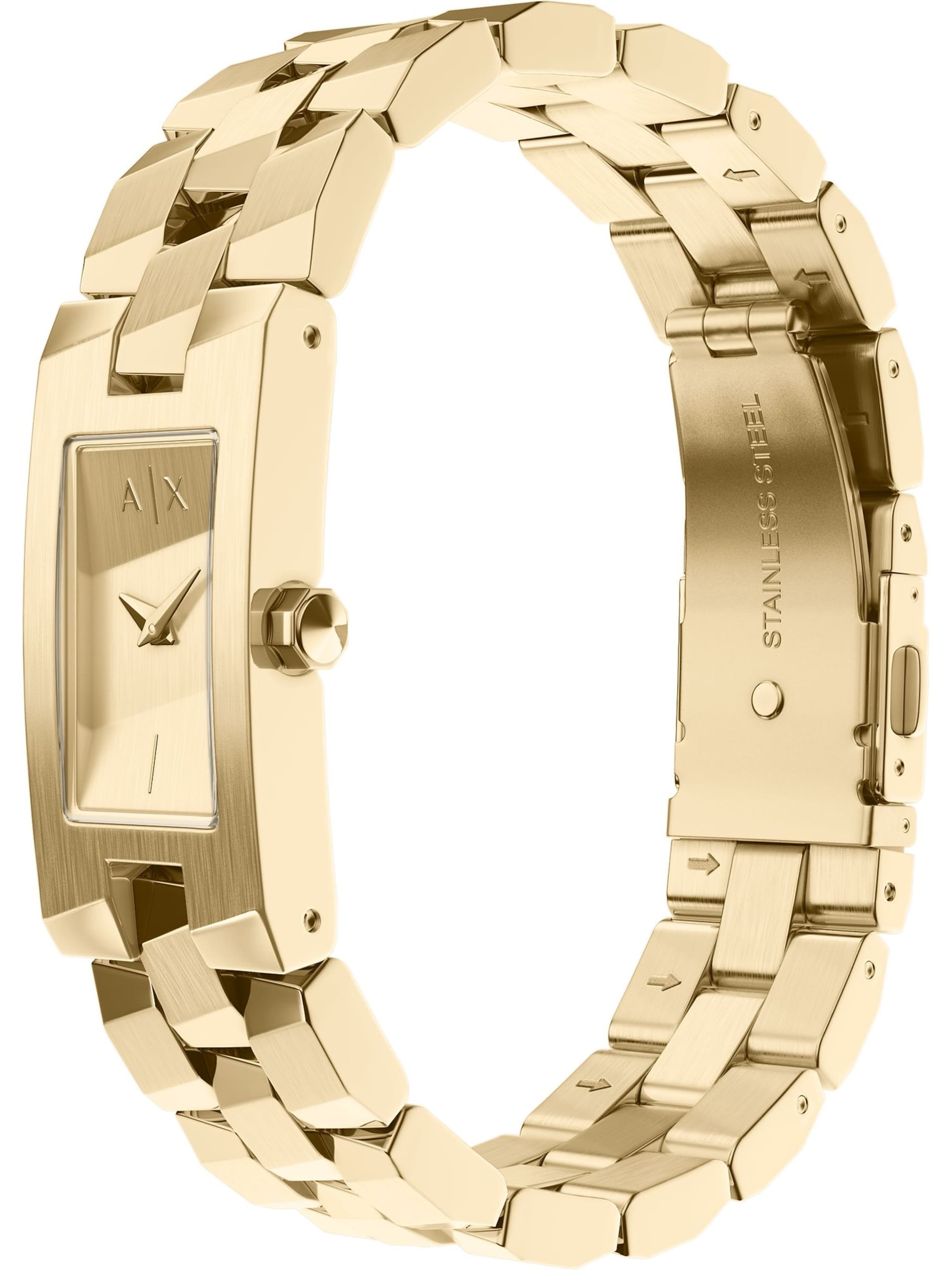 ARMANI EXCHANGE Uhr in Gold: Vorderseite