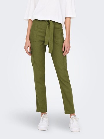 ONLY Regular Cargo Pants in Green: front